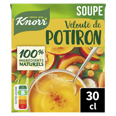 Soupe Velouté de potiron crème fraîche KNORR LA POTAGERE 30CL