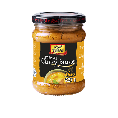 REAL THAI pâtes de curry jaune 227g
