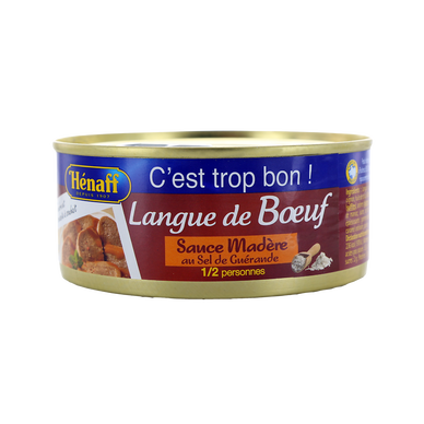 Langue de boeuf Madère Hénaff boîte 275g