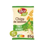 Chips de lentilles et fines herbes Natur'& bon VICO, 85g