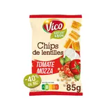 Chips de lentilles tomate mozzarella et basilic Natur'& bon VICO, 85g