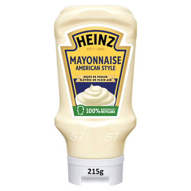 Mayonnaise HEINZ, flacon souple de 215g