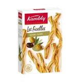 Biscuits apéritifs Ficelles aux olives vertes KAMBLY, 100g