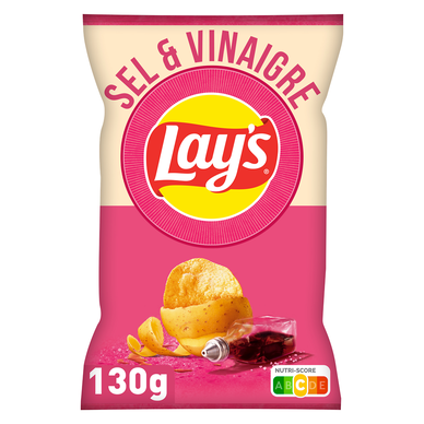 Chips Saveur Sel & Vinaigre - LAY'S - 130g