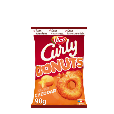 Donuts saveur cheddar CURLY 90g