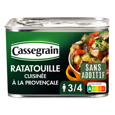 Ratatouille cuisinée à la Provençale CASSEGRAIN - Boîte 660g