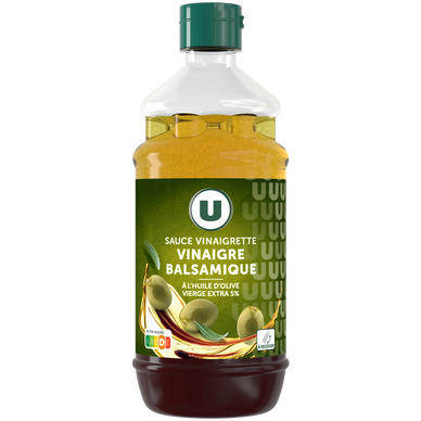 Sauce vinaigrette au vinaigre balsamique et à l'huile d'olive 10%  bouteille de 550ml
