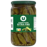 Cornichons extra-fins au vinaigre  bocal de 72cl, 360g