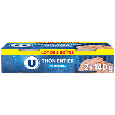 Thon listao au naturel pêché ligne  x2  -  280g
