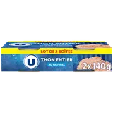 Thon listao au naturel pêché ligne  x2  -  280g