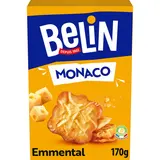 Biscuits apéritifs Crackers monaco emmental BELIN, 170g format familial