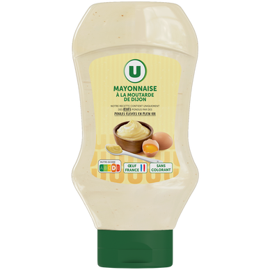Mayonnaise à la moutarde de Dijon  flacon souple queez de 430g