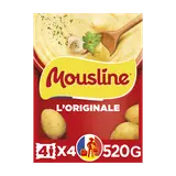 Purée nature MOUSLINE, 4 sachets pour 4 personnes 4x130g 520g