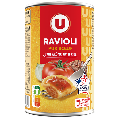 Ravioli pur boeuf  boîte de 400g