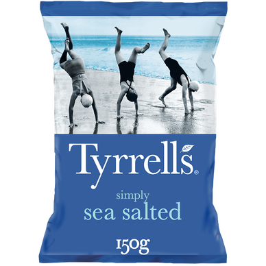 Chips légèrement salées TYRELL'S, paquet de 150g