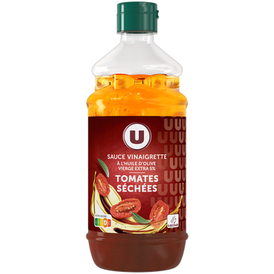 Sauce vinaigrette à l'huile d'olive 10% et aux tomates séchées  shakerde 550ml