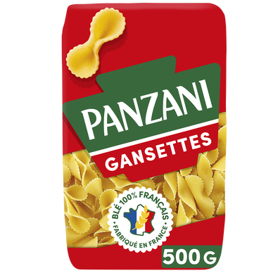 Pâtes GANSETTES blé Français PANZANI - 500g