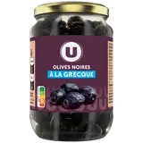 Olives noires entières façon grecque  bocal de 235g
