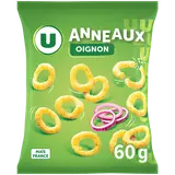 Biscuits apéritifs Soufflés à base de maïs goût oignon 60g