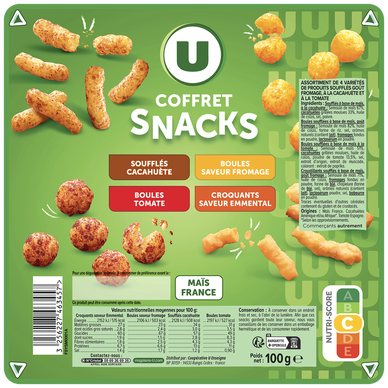 Biscuits apéritifs Coffret snacks 100g