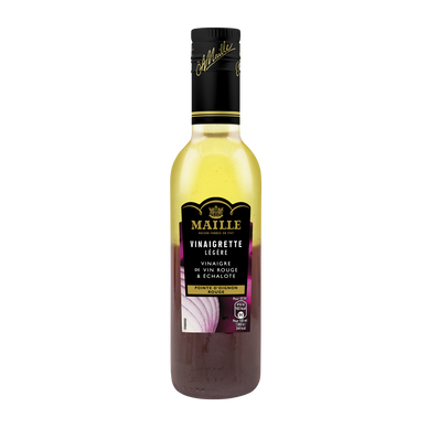 Vinaigrette au vin rouge échalote et petits oignons rouge MAILLE, bouteille de 36cl