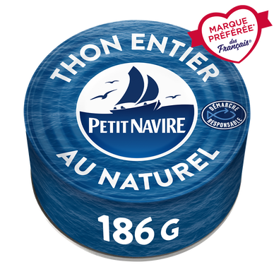 Thon au Naturel Démarche Responsable PETIT NAVIRE - 185g poids net égoutté