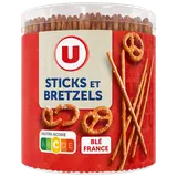 Sticks & bretzels salés, tubo 300g