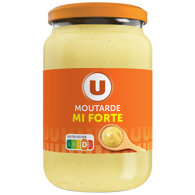 Moutarde mi-forte  bocal atlas de 37cl, 350g
