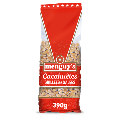 Cacahuètes grillées salées MENGUY'S, 390g
