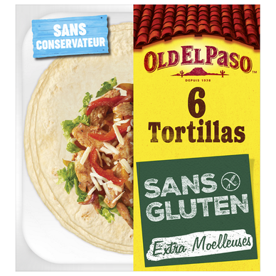 Tortillas wraps sans gluten x6 OLD EL PASO 216g