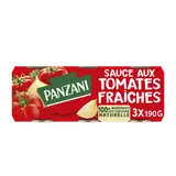 Sauce Tomates Fraîches 100% ingrédients d'origine naturelle PANZANI -3x190g