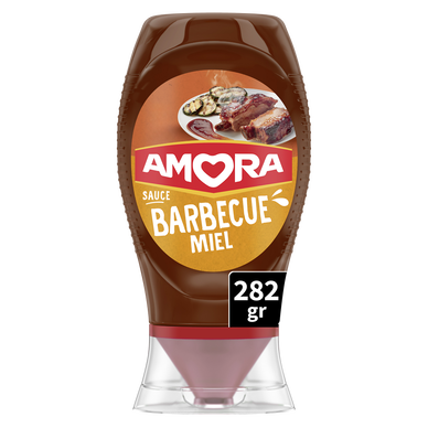 Sauce barbecue miel AMORA - flacon souple de 282g