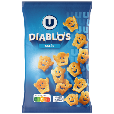 Biscuit apéritif Snacks diablos nature goût salé 75g