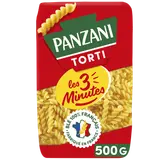 Pâtes TORTI Cuisson Rapide 3 Minutes blé Français PANZANI - 500g