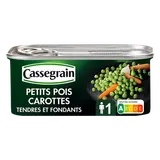 Petits pois et carottes CASSEGRAIN - Boîte 130g