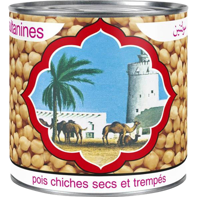 Pois chiches Sultanines - Boîte 265g Net egoutté