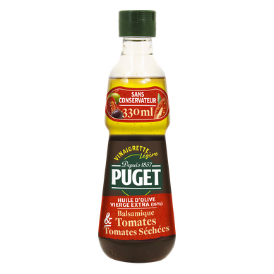 Vinaigrette au vinaigre Balsamique et tomates séchées PUGET, 330ml