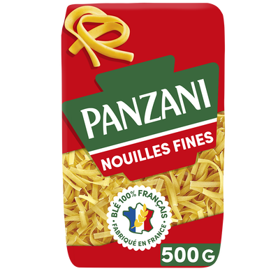 Pâtes NOUILLES FINES blé Français PANZANI - 500g