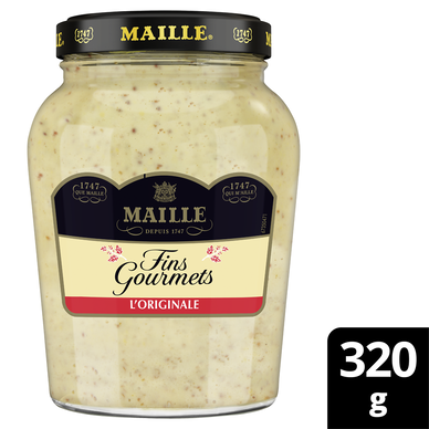 Moutarde fin gourmet MAILLE, 320g