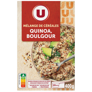 Duo de céréales quinoa et boulgour  400g