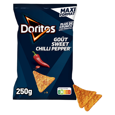 Chips Tortillas de maïs Saveur Sweet Chili Pepper - DORITOS - 250g