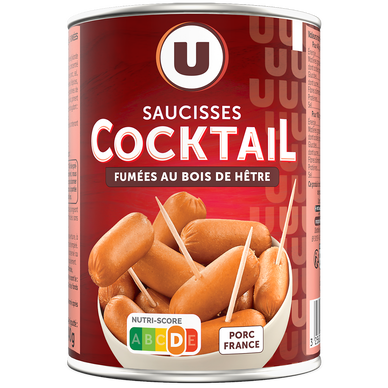 Saucisses cocktail  boîte de 1/2, 240g