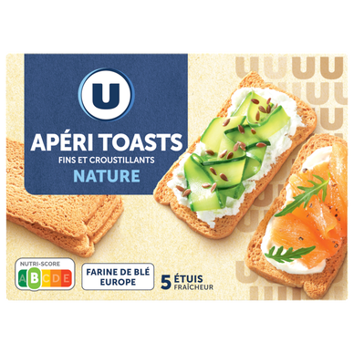 Biscuits apéritifs Apéri toast nature 100g