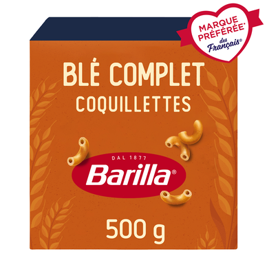 Pâtes Coquillettes au blé complet Integrale BARILLA - 500g