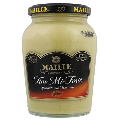 Moutarde mi forte MAILLE, bocal de 355g