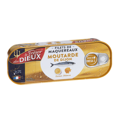 Filets de maquereaux sauce moutarde LES DIEUX, 169g