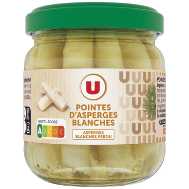 Pointes d'asperges blanches - Bocal 110g
