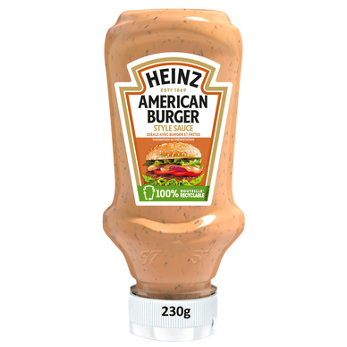 Sauce American burger HEINZ flacon souple top down 230g
