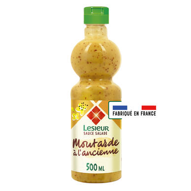 Vinaigrette Sauce salade extra légère moutarde à l'ancienne LESIEUR, 500ml