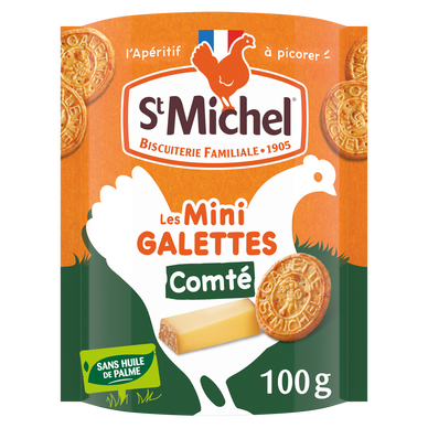 Gâteau apéritif Mini Galette comté AOP - ST MICHEL - 100g